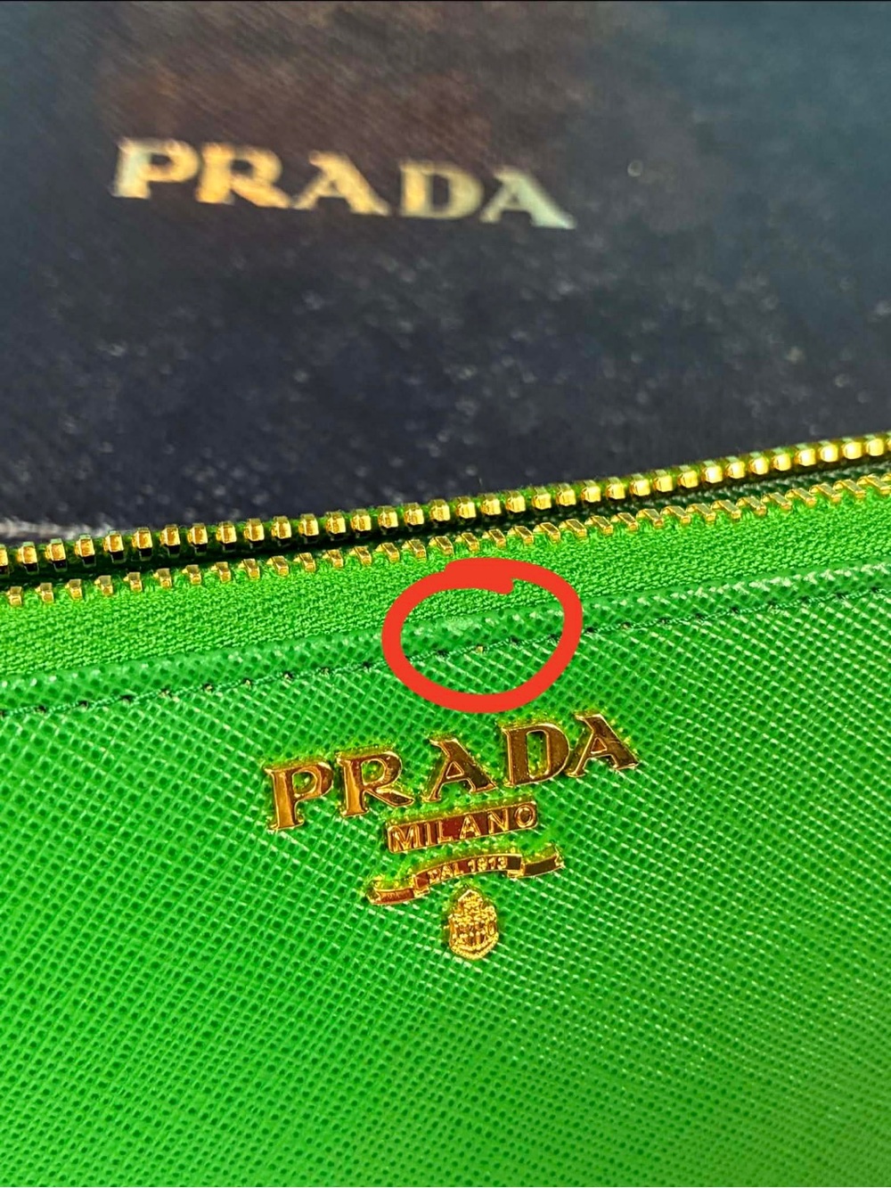 Prada Verde Green Saffiano Leather Zip Around Wallet - NWOT Brand New w/ Box - Picture 15 of 15